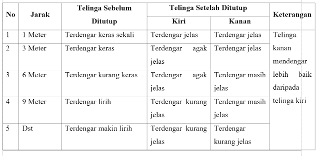 Laporan Praktikum Kepekaan Indera Pendengar Manusia (Praktikum IPA di SD)