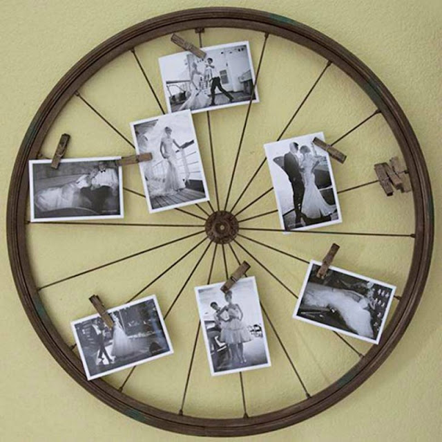 reuse old bicycle wheel