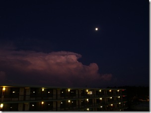 A storm was rolling by.