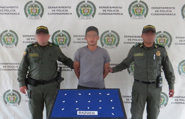 En Girardot cayó alias "Willi" con 16 dosis de bazuco