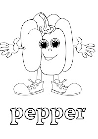 esl coloring pages - pepper