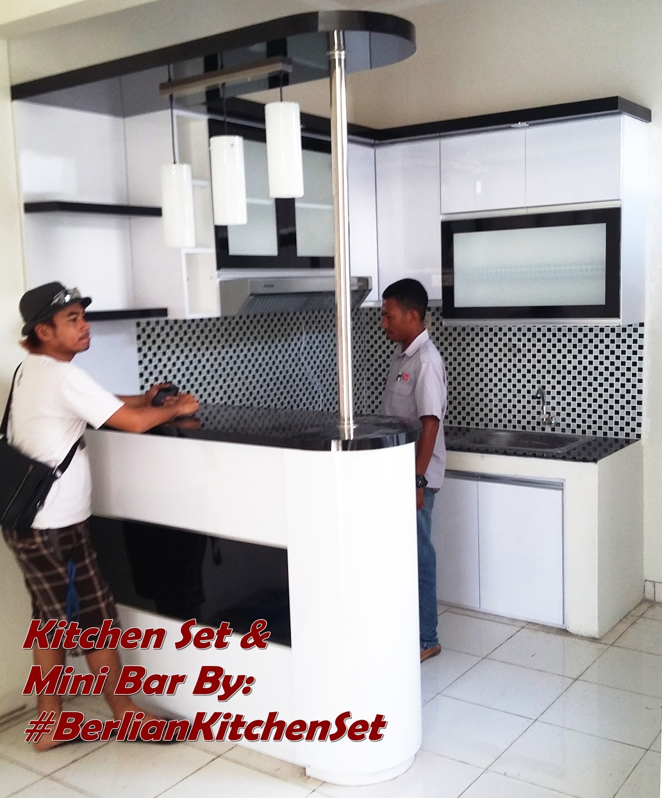 Desain Meja Mini Bar Dapur Leter L Gambar Desain Rumah Minimalis