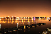 Overlook of the Queensway Bay from Marina Green Park at Long Beach Marina . (img version )