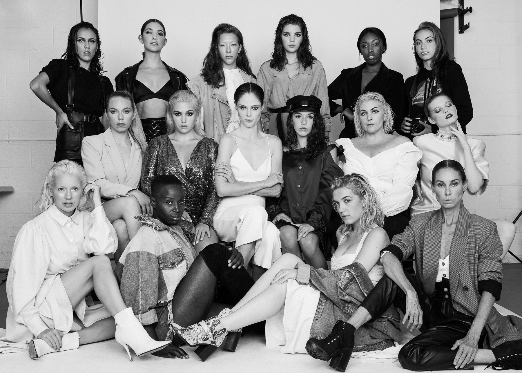 Modelos del Coco Rocha Model Camp 2019 con la participación de la chilena Florencia Swinburn