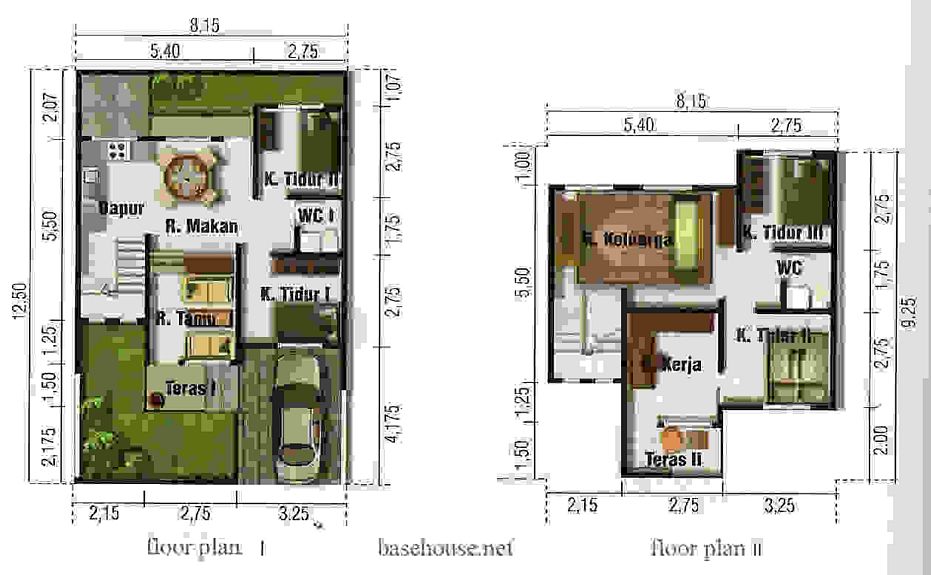  Rumah Minimalis Cat Abu Abu terbaru Denah Rumah Type 100 