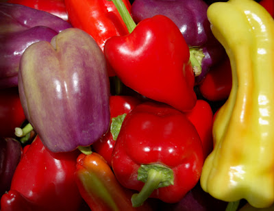 Photo of a mix of bell peppers