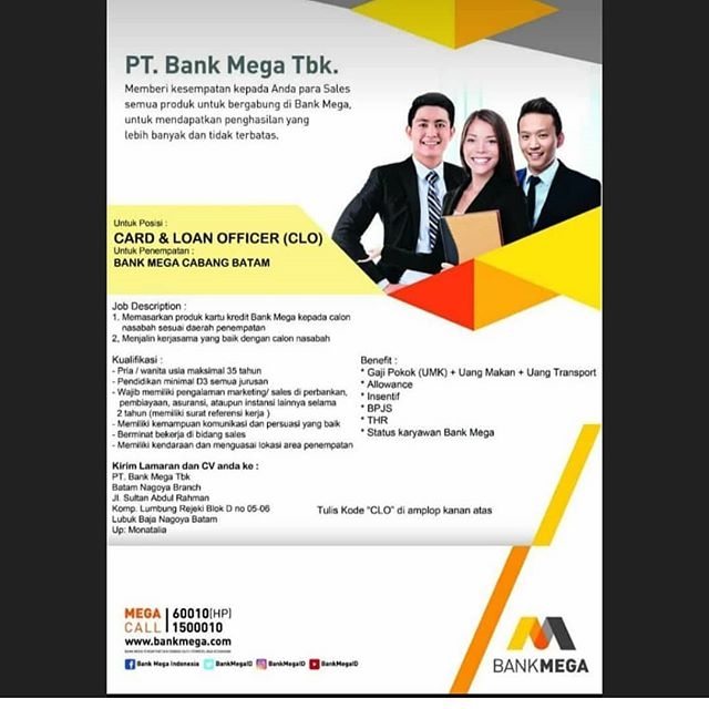 31 Pengalaman Kerja Di Bank Mega Info Dana Tunai