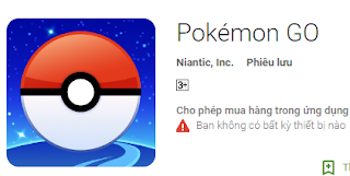 Game Pokemon GO trên Ch Play