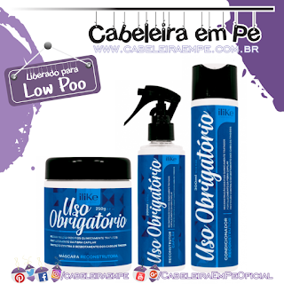 Máscara, Condicionador e Spray Uso Obrigatório - ILike (Low Poo)