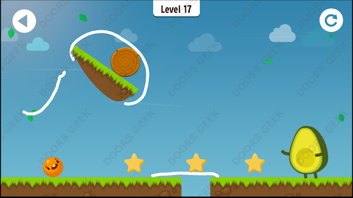 Where's My Avocado? Level 17 Solution, Cheats, Walkthrough, 3 Stars for Android, iPhone, iPad and iPod