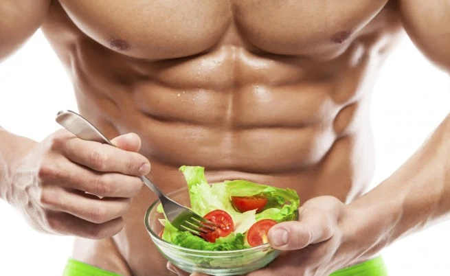 salada e musculo