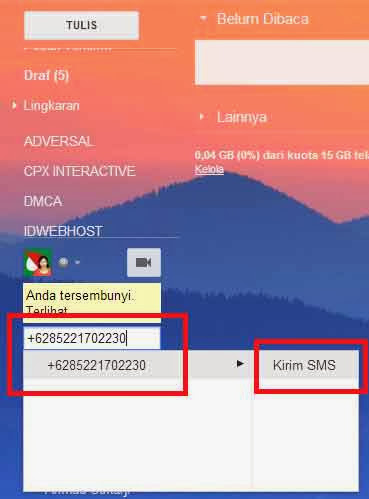 Kirim SMS Online Gratis Lewat Internet Menggunakan Gmail