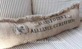 Bliss-Ranch.com Coffee Sack Pillows