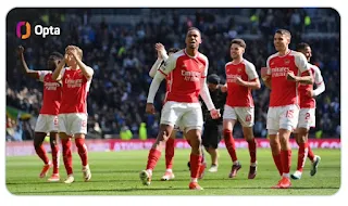 EPL: How Gunners beat fierce rivals Tottenham 3-2 to keep title dreams alive