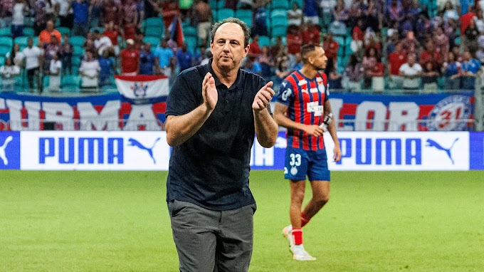 Até 2027! Bahia anuncia renovação de contrato do técnico Rogério Ceni