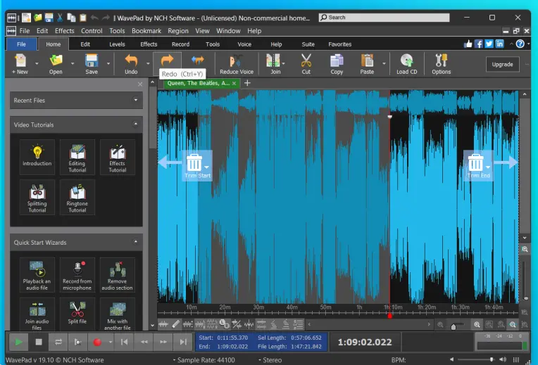 Wavepad Audio Editor : Επαγγελματικό  πρόγραμμα επεξεργασίας ήχου 
