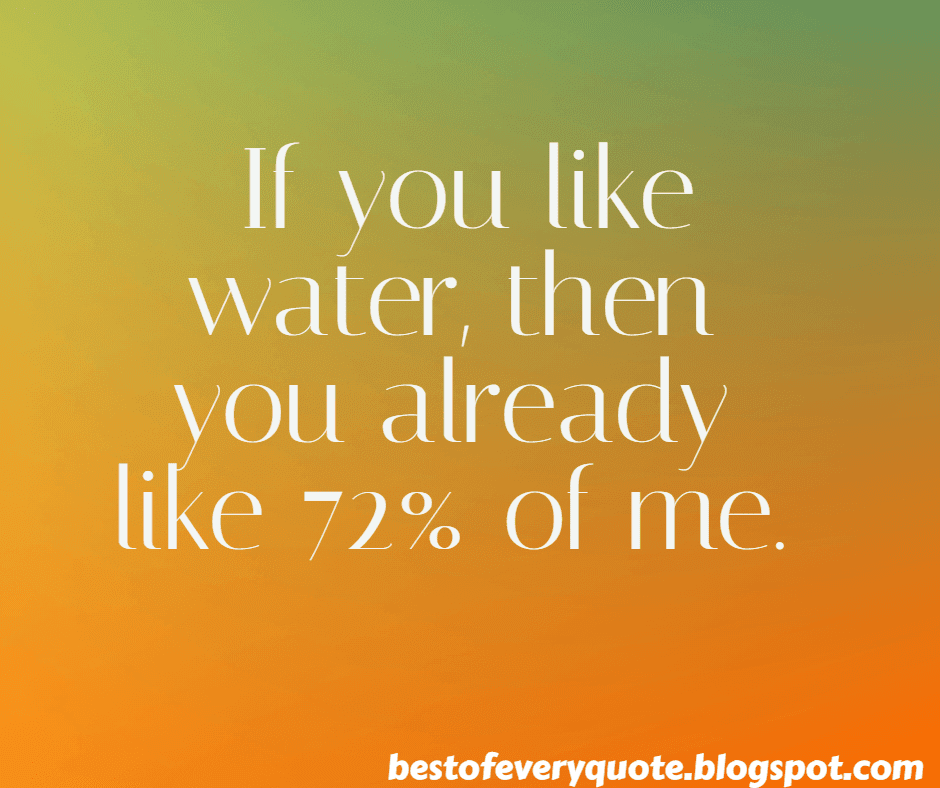 Funny quotes about water