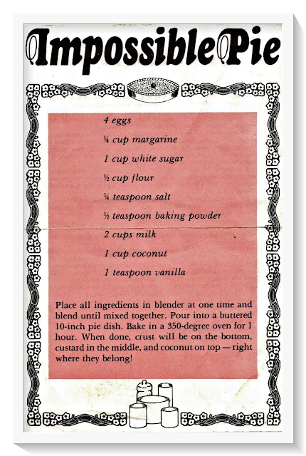 Recipe for Impossible Pie