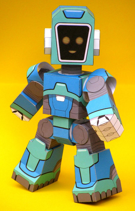 Facebot Paper Toy