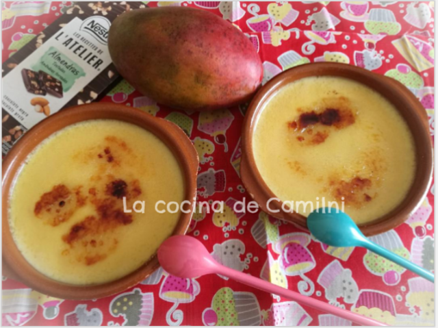 Crema catalana de mango (La cocina de Camilni)