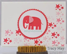 stampin up uk independent demonstrator Tracy May zoo babies baby girl card making ideas
