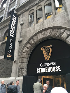 Entrance to Guinness storehouse in Dublin, Ireland