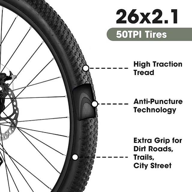 ToolMoo Elecony 26" Aluminum Hardtail Mountain Bike  MountainBikes