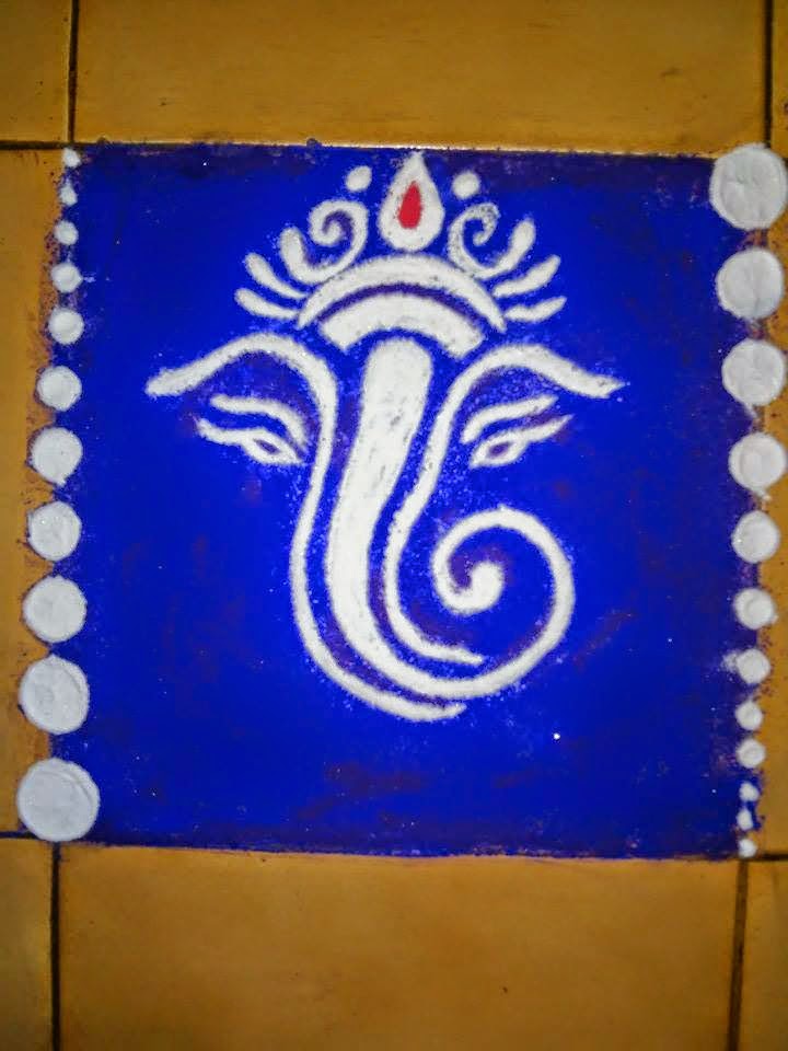 Ganesha Rangoli 38
