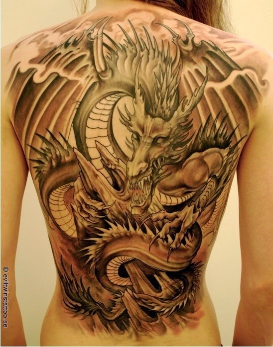 20 Most Amazing crazy Dragon Tattoos for Men and Women