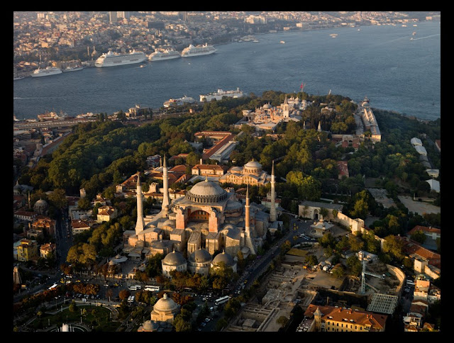 Ayasofya Camii Üstten Görünüm