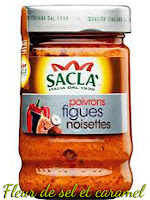 Sauce poivrons, figues, noisettes de Sacla