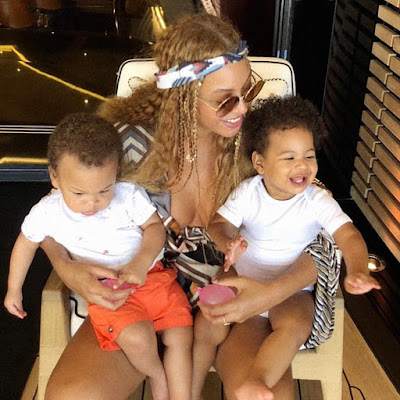 #Beyonce shares adorable photo of her and twins #Rumi and #SirCarter