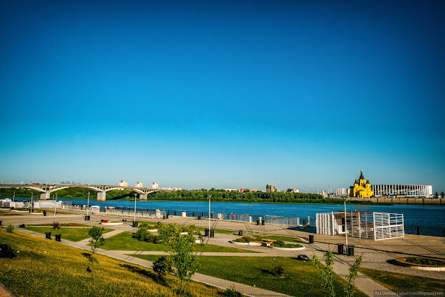 Вид на набережную в Нижнем Новгороде