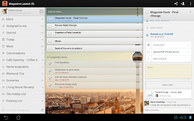 Wunderlist windows best app