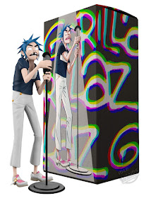 Gorillaz and Superplastic Limited Edition Vinyl 2D Figure