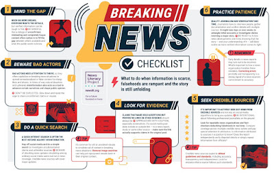 The News Literacy Project shares checklist to help determine accurate information on breaking news