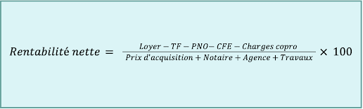 calculer la rentabilite locative nette