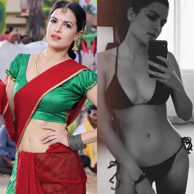 Natasa Stankovic saree vs bikini hot indian actress