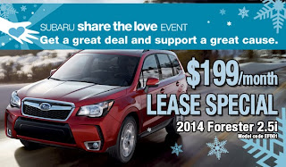 2014 Subaru Forester Share The Love Lease Deal