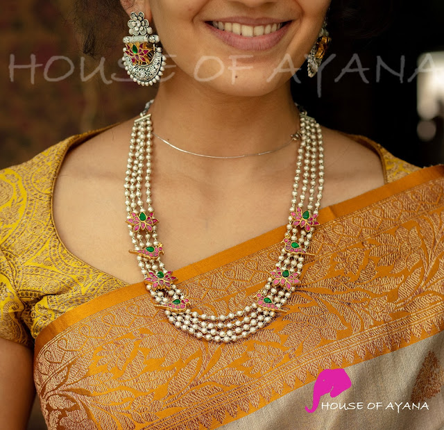 South Indian Artificial Pearl Haram Set