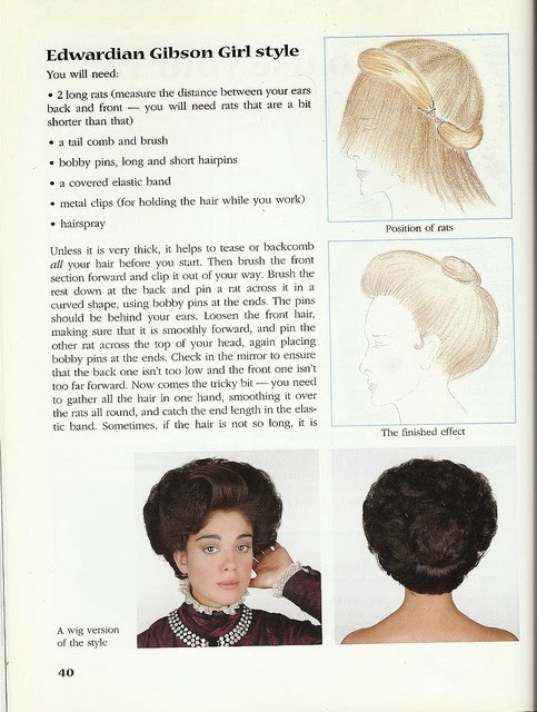 I love historical clothing: Edwardian hairstyles