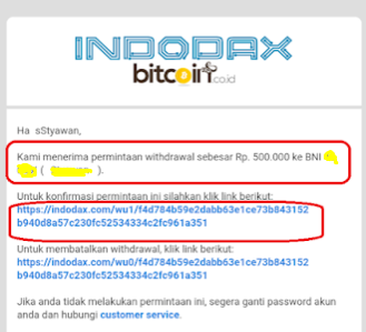 Cara PEnarikan Saldo Rupiah Di Akun Indodax 1