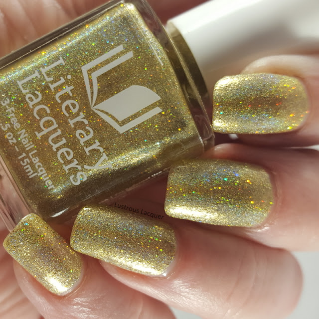 Yellow-Gold-Scattered-holographic-nail-polish