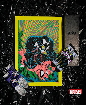 New York Comic Con 2018 Exclusive Venom Stance Socks & Todd McFarlane Screen Print Box Set by Stance x Marvel x Yesterdays