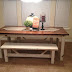 Rustic Kitchen Table With Bench