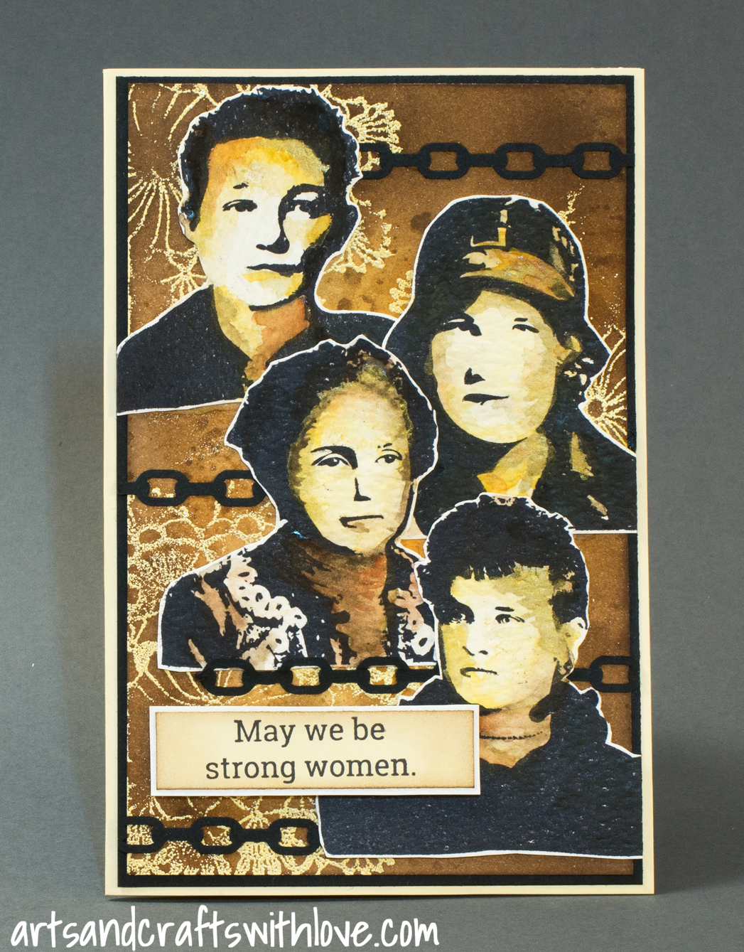 Cardmaking: Card for Craft Stamper March Take It, Make It challenge: May we be strong women