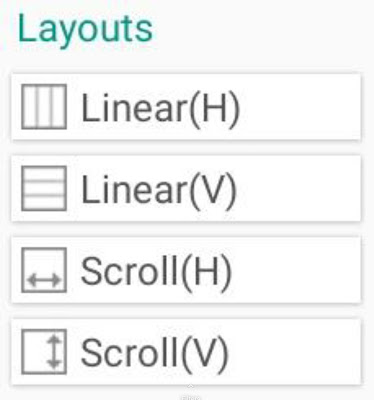 Sketchware layouts