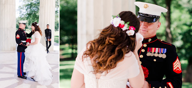 washington, DC Elopement at the DC War Memorial photographed by Heather Ryan Photography