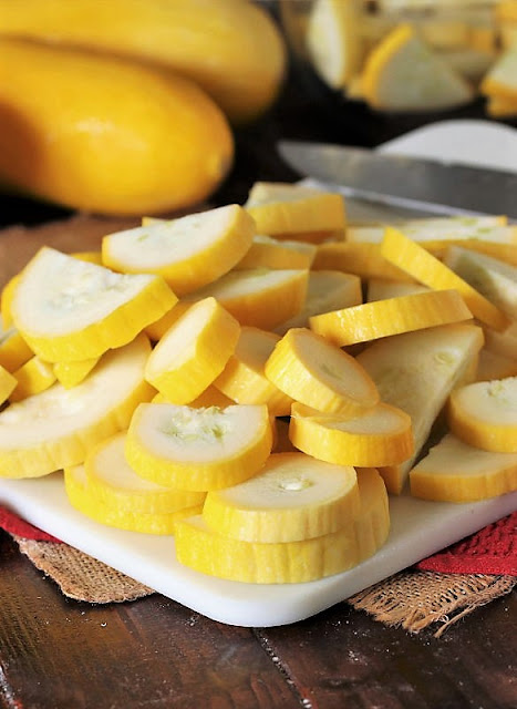 Sliced Squash to Make Favorite Summer Squash Casserole Image