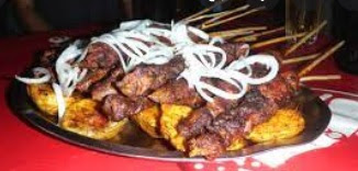 Brochettes in Kigali